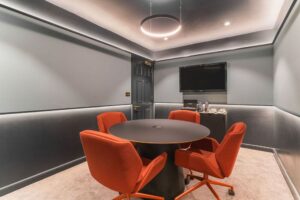 meeting room 2, with refreshments and tv